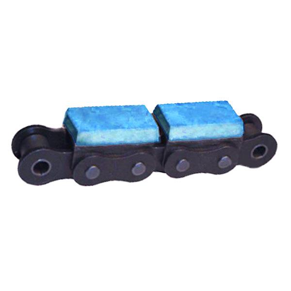 Roller Chains With Vulcanised Elastomer Profiles 08B-G1F17 10B-G1F5 10A-G1F6 12B-G1F11 12A-G1F12 12B-G2F10 12A-G2F12 12B-G2F5 16A-G1F1 16B-G1F18 20B-G1F1 10B-G2F1 24A-G1F1 12B-G2F6 16A-G2F1