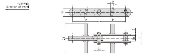 Scraper Conveyor Chains P101.6F20 P150F17C P152F2 P152F45D P152F45E P152F45F P152F46 P152F48 RO6205MF3