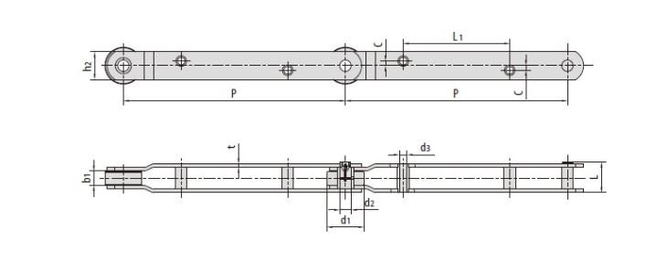 Sewage Disposal Chains P609.6F2 M112GA2F2-PA6-200