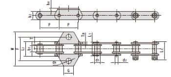 O-Ring Agricultural Chains C2040HOR-WK1F1 C2060F77 OR C2062H ORSDF1