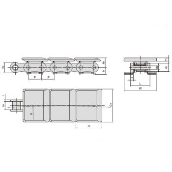 Side Bow Chains With Attachments 43SBF11 43SBF12 43SBF13