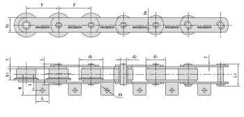 Tobacco Conveyor Chains P100F74 P100F171 P100F173A1 P100F260A1 P160F104A1