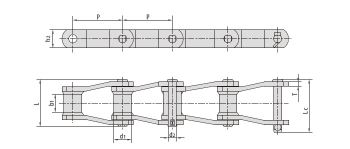 Welded-steel-type Mill Chains WR78 WH78 WR82 WH82 WR106 WH106 WR110 WH110 WR111 WH111 WR124 WH124 WR124H WH124H WR132 WH132 WH150 WH155 WH157 WR150 WR155 WR157 WR78F5 WH78F4 WH124F1 WH111F1